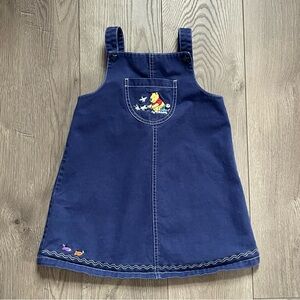 Vintage Disney Store Winnie the Pooh Fish Crackers Girls Size 6/6X Jumper Dress